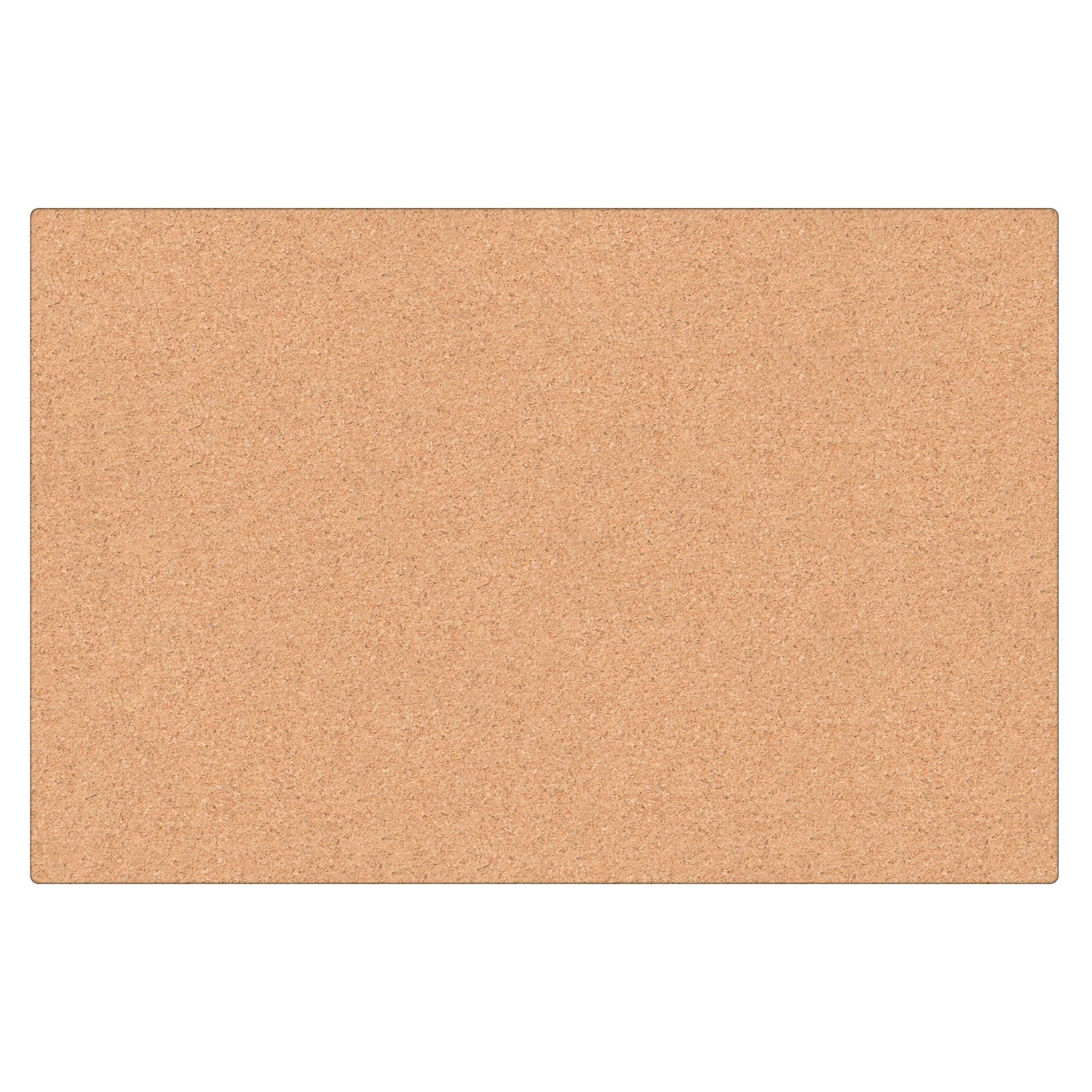 U Brands™ 36'' x 24'' Frameless Cork Canvas Bulletin Board